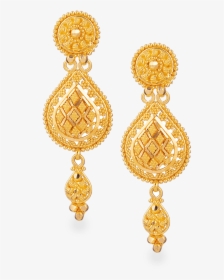22ct Gold Bridal Earring In Fine Filigree Design - Gold Wedding Earrings Design, HD Png Download, Transparent PNG