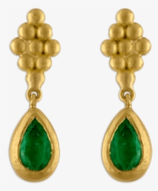 Small Emerald Nona Earrings - Earrings, HD Png Download, Transparent PNG