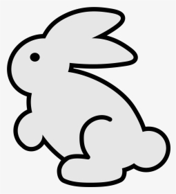 Bunny Icon Clip Arts - Easter Bunny Black And White Clip Art, HD Png Download, Transparent PNG