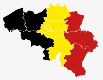 Belgium Flag Map - Belgium Map Png, Transparent Png, Transparent PNG