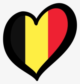 Belgium Eurovision Heart Flag Clipart , Png Download - Belgium Eurovision Heart Flag, Transparent Png, Transparent PNG