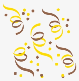 Confetti Yellow And Brown Svg Clip Arts - Confetti Clip Art, HD Png Download, Transparent PNG