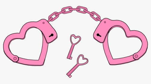 Heart Cuffs Cliparts - Heart Handcuffs Clip Art, HD Png Download, Transparent PNG