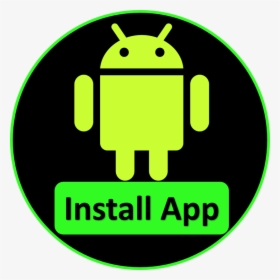 Install Our Android Apps - Round Android Icon Png, Transparent Png, Transparent PNG
