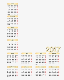 2017 Calendar Template Png, Transparent Png, Transparent PNG