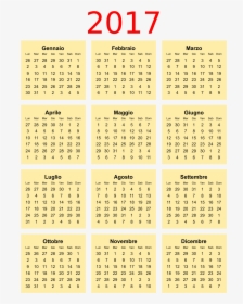 Calendario 2017 En Png , Png Download - Printable Free Printable Calendar 2020, Transparent Png, Transparent PNG