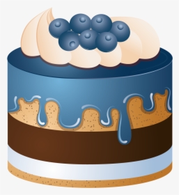 Pastry Drawing Baking Supply - Blueberry Cake Clipart, HD Png Download, Transparent PNG