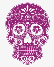 Dia De Los Muertos Skull Png - Day Of The Dead P, Transparent Png, Transparent PNG
