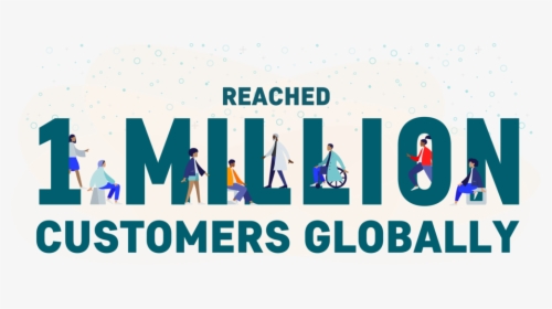 1 Million Customers - Real Not Fake, HD Png Download, Transparent PNG