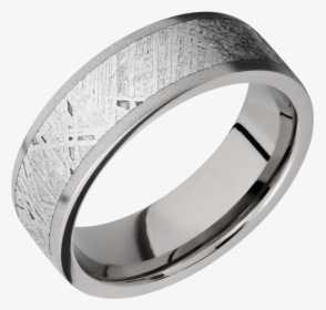 Titanium 7mm Band 7f15 Meteorite , Png Download - Wedding Ring, Transparent Png, Transparent PNG