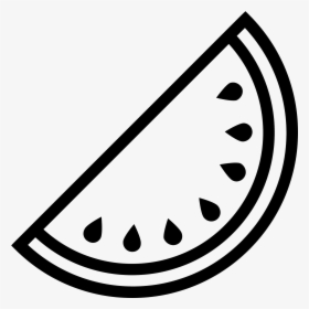 Icon Free Download - Black And White Watermelon Png, Transparent Png, Transparent PNG