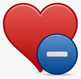 Bookmark Minus Svg Clip Arts - Heart, HD Png Download, Transparent PNG