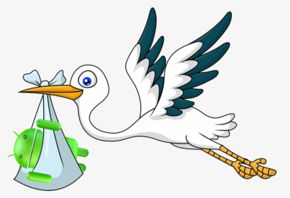 Stork With Baby, HD Png Download, Transparent PNG