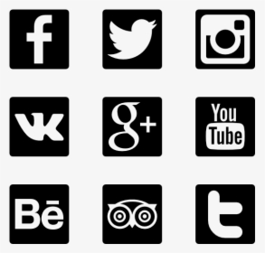Social Media Icons Free Vector Pack Transparent Png - Social Media Icon ...
