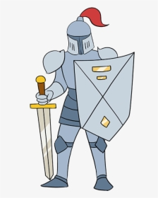 Knight Clipart Simple - Knight Armor Drawing Easy, HD Png Download, Transparent PNG