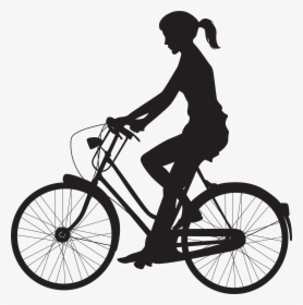Cyclist Silhouette At Getdrawings, HD Png Download, Transparent PNG