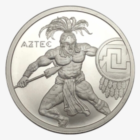 Aztec Warrior Silver Front - Aztec 1 Oz Silver Round Warrior Series, HD Png Download, Transparent PNG