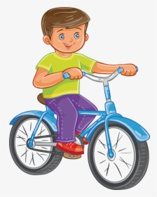 Bicycle Cartoon Png, Transparent Png, Transparent PNG