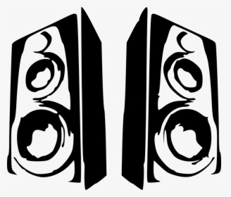Speakers, Sound, Audio, Speaker, Entertainment, Concert - Speaker Clipart Black And White, HD Png Download, Transparent PNG