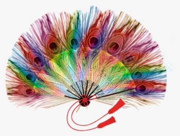 #mq #peacock #feathers #fan #handfan - Peacock Feather Fan Art, HD Png Download, Transparent PNG