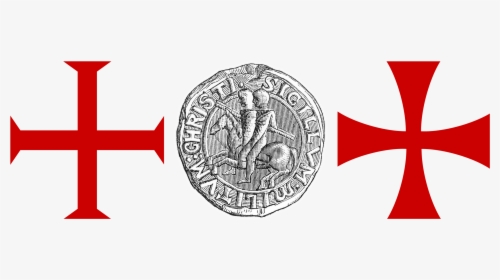 Seal And Cross Of The Knights Templar - Coin, HD Png Download, Transparent PNG