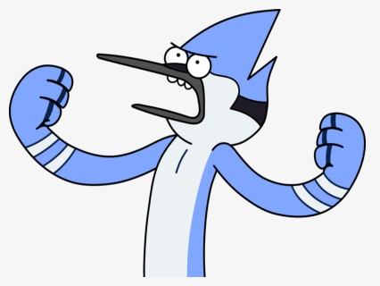 26 Images About Regular Show On We Heart It - Regular Show Mordecai Mad, HD Png Download, Transparent PNG