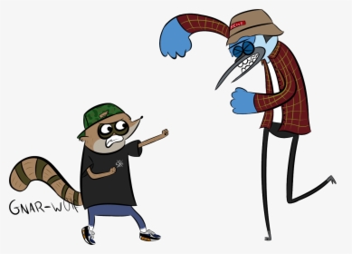 Transparent Mordecai And Rigby Throwin Down On Yo Blog - Transparent Mordecai, HD Png Download, Transparent PNG