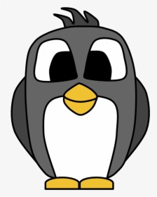 Penguin, Big Eyes, Cartoon Animal - Adã©lie Penguin, HD Png Download, Transparent PNG