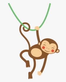 Monkey Cartoon Clip Art Letter Animal Star - 8 Monkeys In A Room, HD Png Download, Transparent PNG
