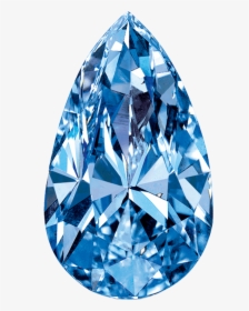 Transparent Blue Shine Png - Blue Diamond Teardrop Png, Png Download, Transparent PNG
