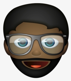 Man Beard Glasses Emoji, HD Png Download, Transparent PNG