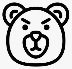 Bear Animal Head Angry - Icon, HD Png Download, Transparent PNG