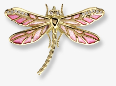 Nicole Barr Designs 18 Karat Gold Small Dragonfly Necklace - Necklace, HD Png Download, Transparent PNG