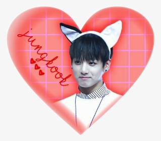 Transparent Red Heart Icon Png - Love Heart Jung Kook, Png Download, Transparent PNG