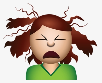 Loreal Garnier Illustrated Messaging Sticker Emoji - Bad Hair Emoji, HD Png Download, Transparent PNG