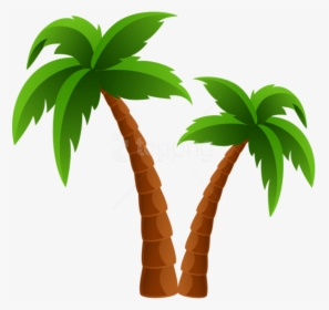 Free Png Download Two Palm Trees Png Images Background - Palm Tree Clipart, Transparent Png, Transparent PNG