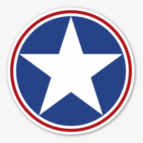 Us Star Sticker - Gold Star In Circle, HD Png Download, Transparent PNG