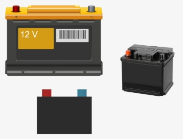 Car Battery Png , Png Download - Car Battery With Wheels, Transparent Png, Transparent PNG