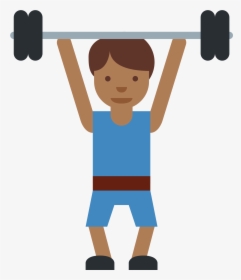 Weight Lifter Sticker By Twitterverified Account - Weight Lifting Flashcards, HD Png Download, Transparent PNG
