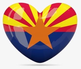 Download Flag Icon Of Arizona - Arizona Flag Heart, HD Png Download, Transparent PNG