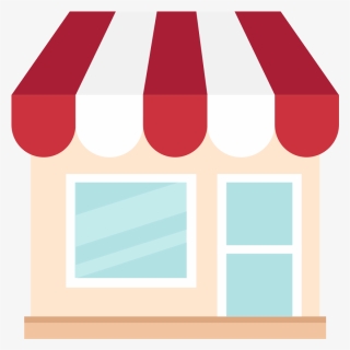 Store Building Flat Icon Vector - Vector Store Icon Png, Transparent Png, Transparent PNG