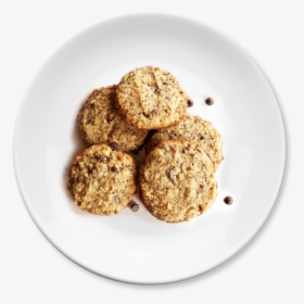 Keto Chocolate Chip Cookies On Plate - Chocolate Cookies On Plate Png, Transparent Png, Transparent PNG