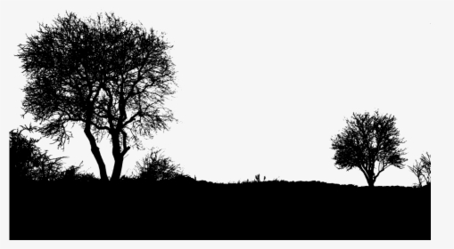 Landscaping Clipart Landscaping Tool - Tree Landscape Silhouette Png, Transparent Png, Transparent PNG