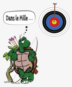 Turtle With Bow And Arrow, HD Png Download, Transparent PNG