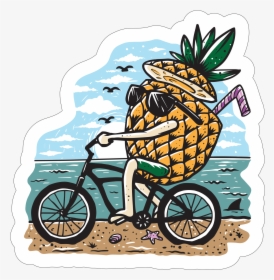 Pineapple Biker   Class Lazyload Lazyload Mirage Featured - Illustration, HD Png Download, Transparent PNG