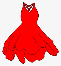 Red Dress Clipart, HD Png Download, Transparent PNG