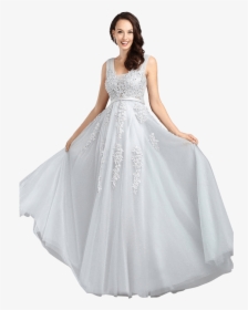 Designer Evening Party Gowns Long Prom Dress - Dress, HD Png Download, Transparent PNG
