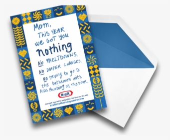 Kraft Will Reimburse You If You Hire A Babysitter On - Kraft Mothers Day Babysitter, HD Png Download, Transparent PNG