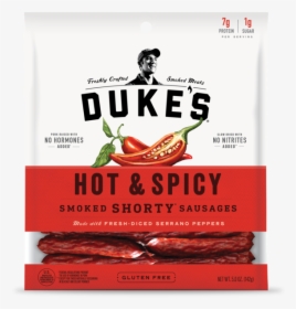 Pepper Transparent Spicy - Dukes Hot And Spicy Shorty Smoked Sausages, HD Png Download, Transparent PNG