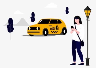 Get A Car Sharing App And Make Traveling Economical - Gett Taxi Banner, HD Png Download, Transparent PNG